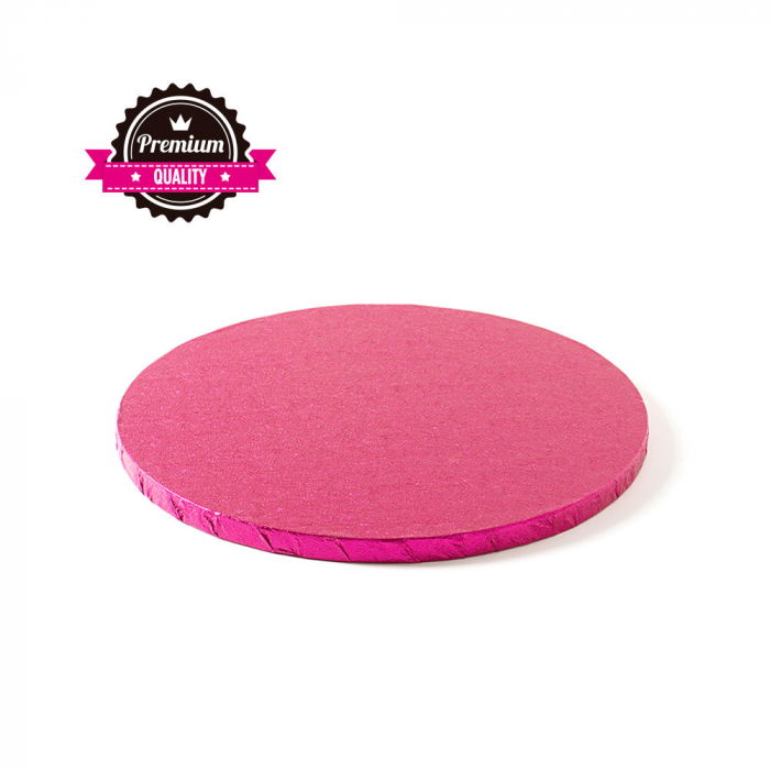 Platou Tort Rotund Fucsia, Ø 25 x H 1.2 cm [1]