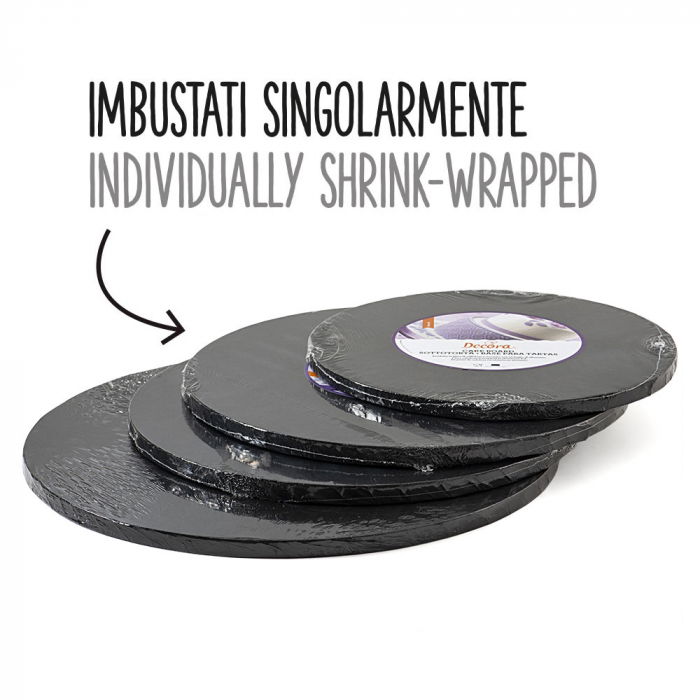 Platou Tort Rotund Negru, Ø 25 x H 1.2 cm [3]