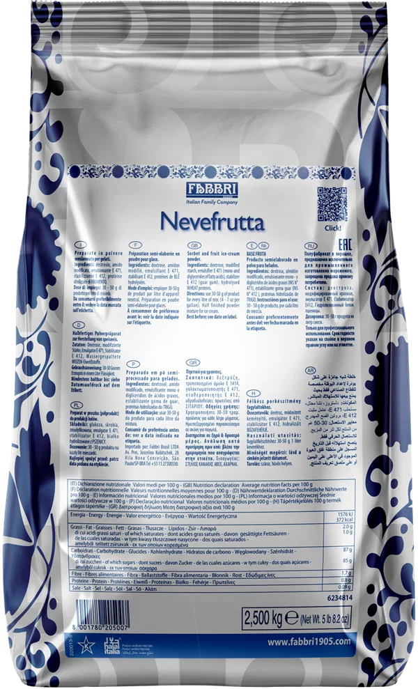 Premix pentru inghetata Nevefrutta Fabbri, 2.5 kg [1]