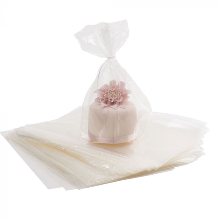 Pungi L, Celofan Transparent, 20 x H 24.5 cm, Set 200 Buc [2]