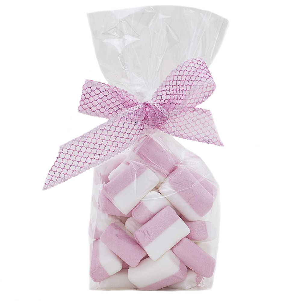 Pungi M cu Baza Carton, Celofan Transparent, 10 + 6 x H 30 cm, Set 100 Buc [2]