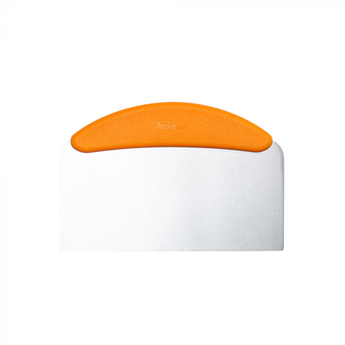 Racleta Nivelare Tort cu Maner din Plastic si Lama Inox Dreapta, 22.5x11 cm [1]