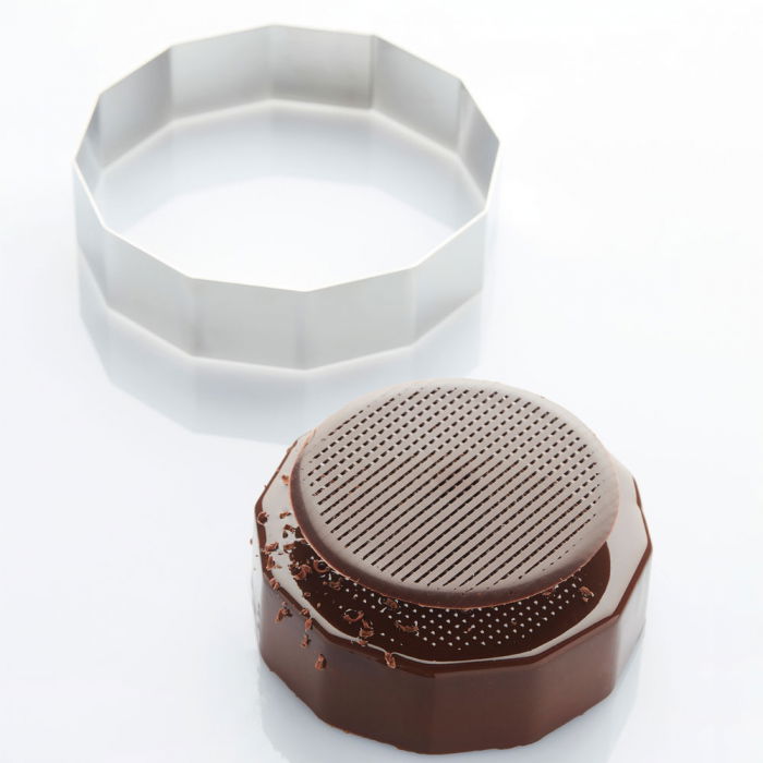 Rama Inox Cerc Diamant Ø 17 x H 4 cm [2]