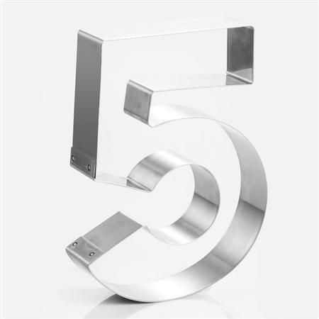 Rama Inox Cifra 5, 30.1x24xH4 cm [1]