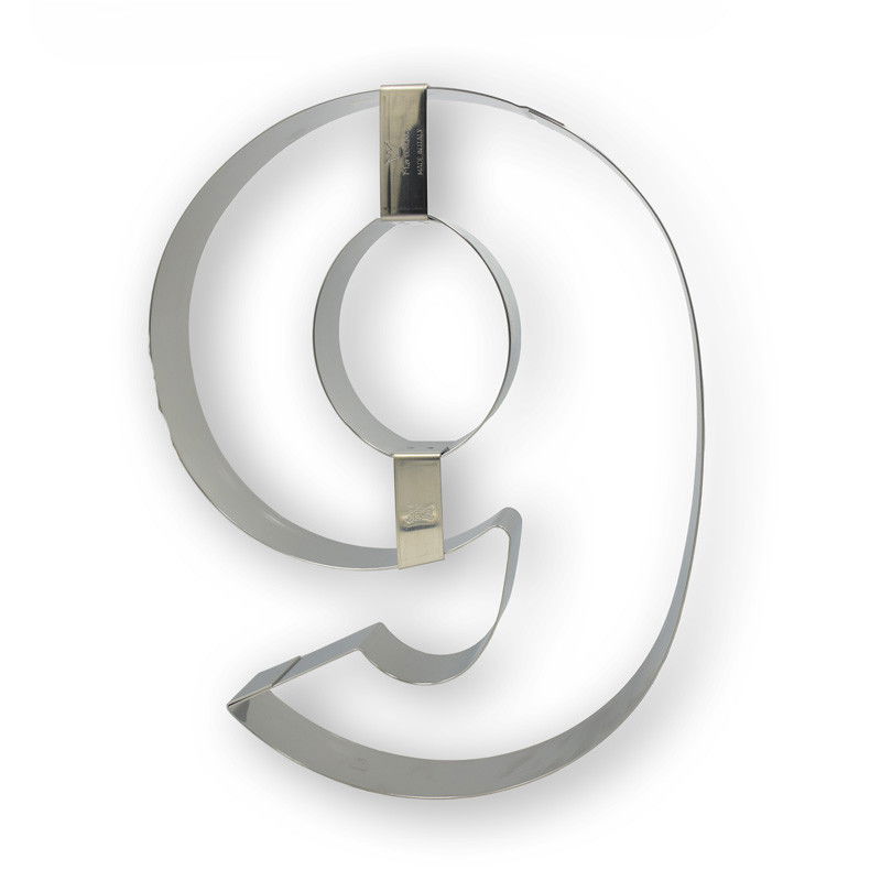 Rama Inox Cifra 9 Ø30xH4cm [1]