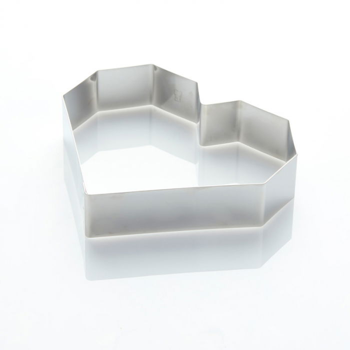 Rama Inox Inima Diamant 15 x 14 x H 4 cm [1]