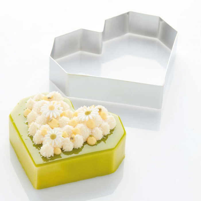 Rama Inox Inima Diamant 20 x 18 x H 4 cm [2]