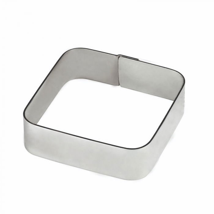 Rama Inox Patrata Colturi Rotunjite 5.5x5.5xH2cm [1]