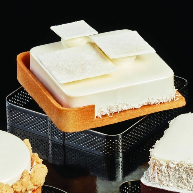 Rama Microforata Tarte Patrate Colturi Rotunjite, 19x19xH2 cm [2]