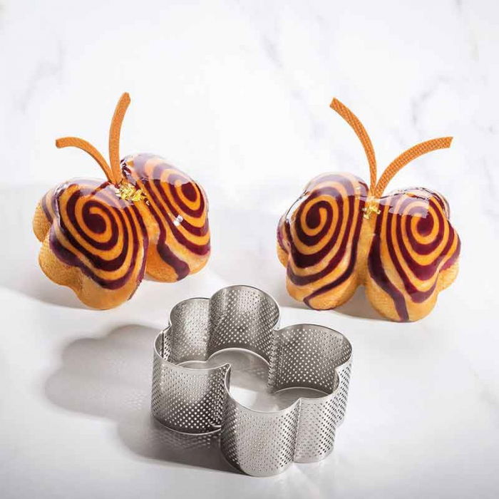 Rama Microforata Tarte Viennoiserie by Johan Martin Fluture 10.9 x 8.2 x H 4.5 cm [2]