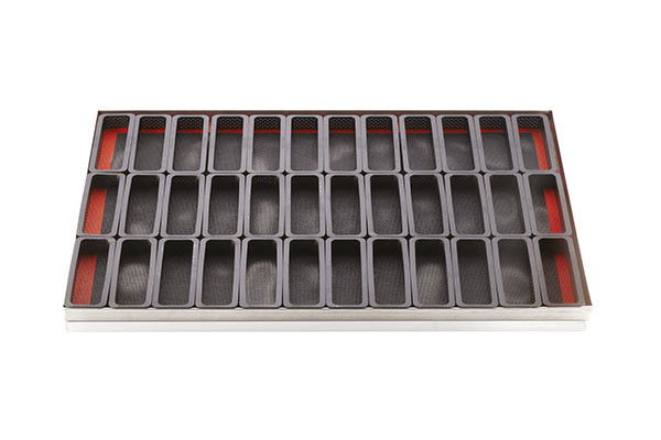 Rame Termoplastic Microforate 12 x 3.5 x h 2 cm, Dreptunghiulare, Set 6 buc [6]