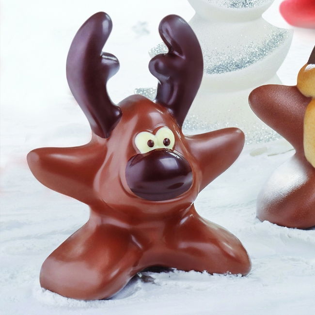 Renul de Craciun 3D 14.5x9xh17.5 cm - Kit Matrite Plastic 2 Subiecte [1]