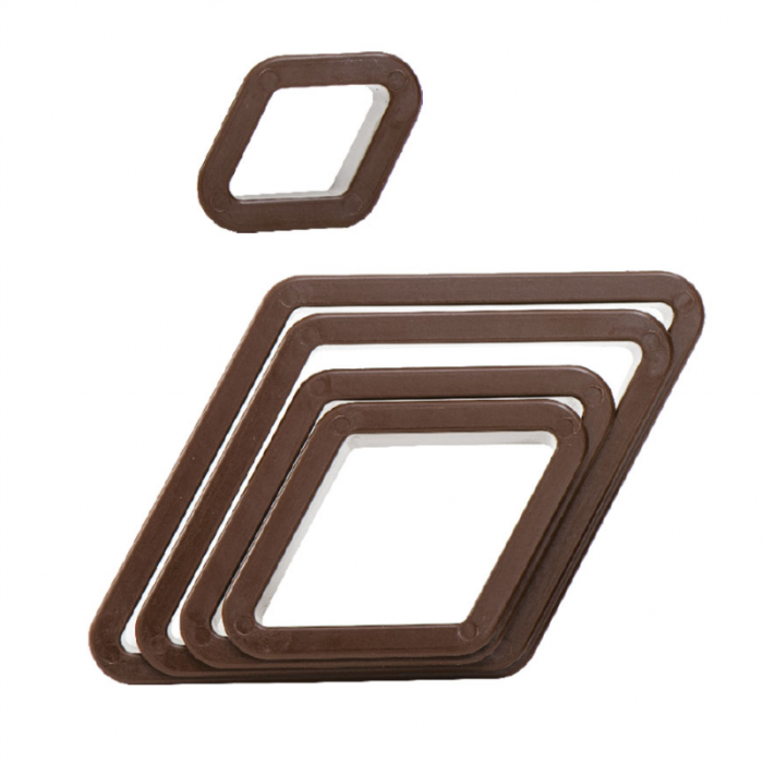 Romb - Decupatoare Plastic Ø 2.5 - 8 x H 2.2 cm, Set 5 Buc [1]