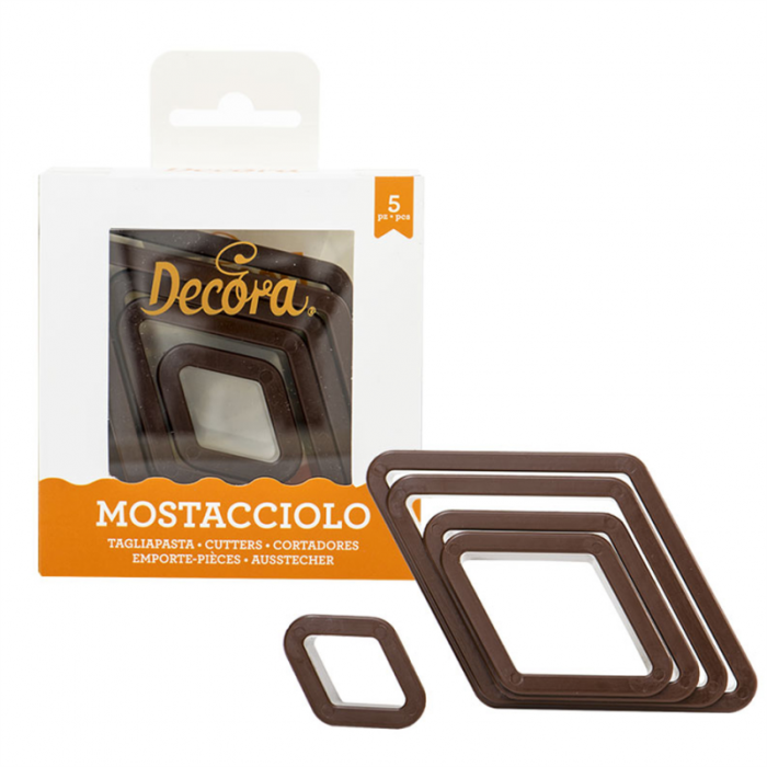 Romb - Decupatoare Plastic Ø 2.5 - 8 x H 2.2 cm, Set 5 Buc [2]