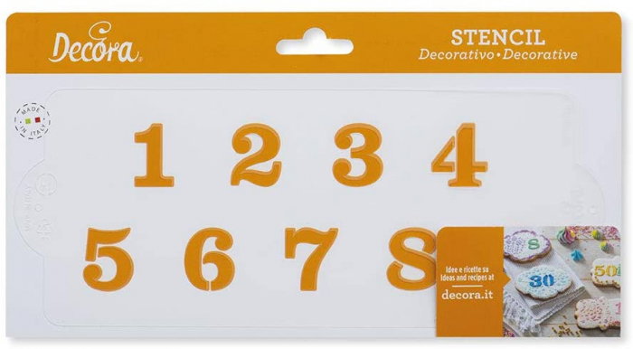 Sablon Plastic Decor Cifre, 25 x 10 cm [1]