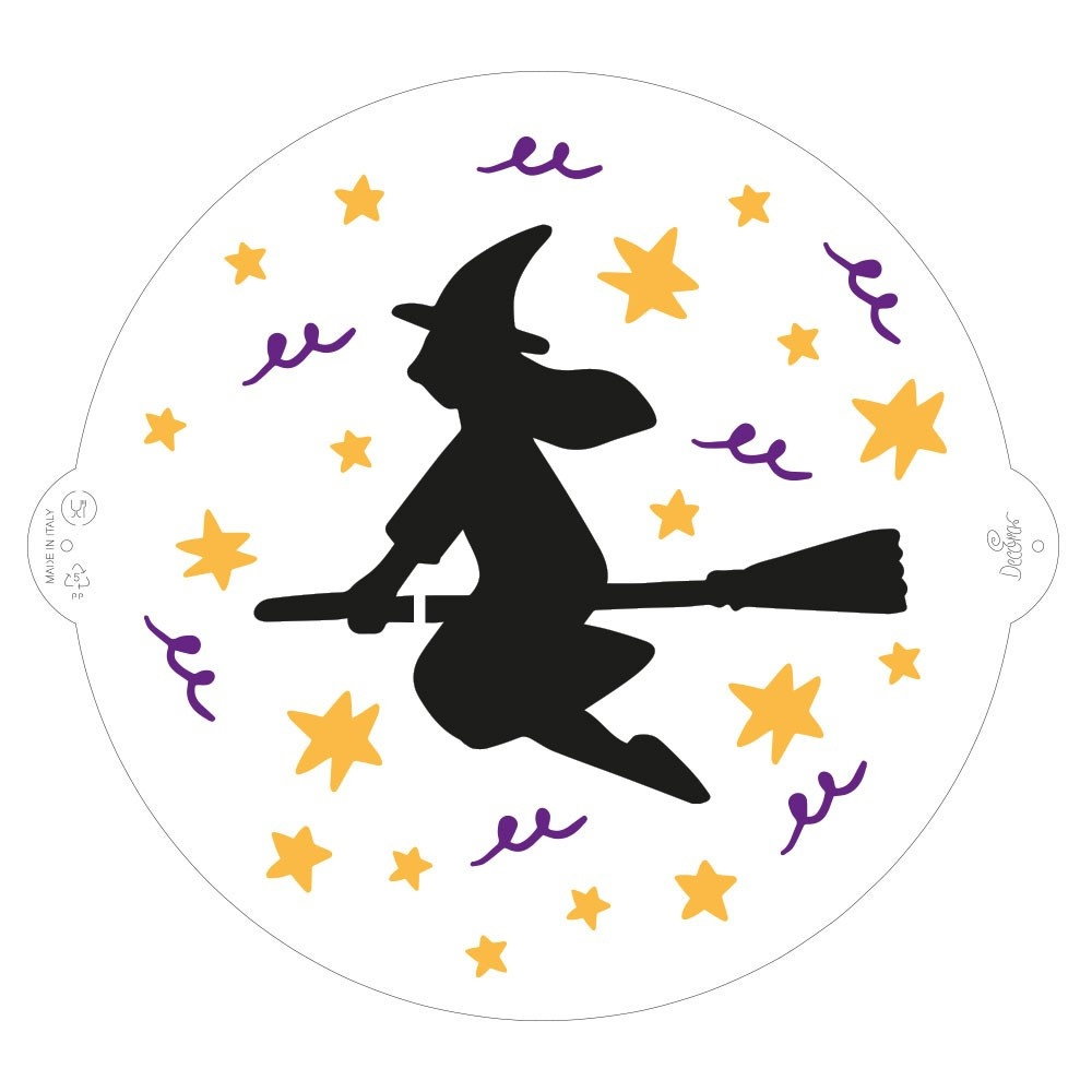 Sablon Plastic Decor Top, Model Halloween Vrajitoare Ø 25 cm [1]