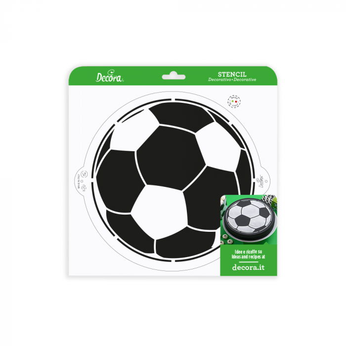 Sablon Plastic Decor Top, Model Minge Fotbal, Ø 25 cm [3]