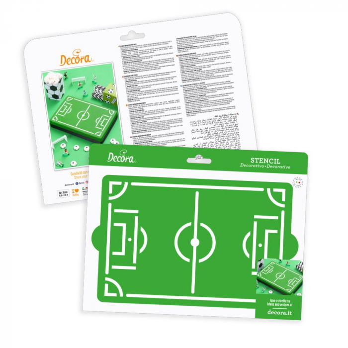 Sablon Plastic Decor Top, Model Teren Fotbal, 30 x 20 cm [4]