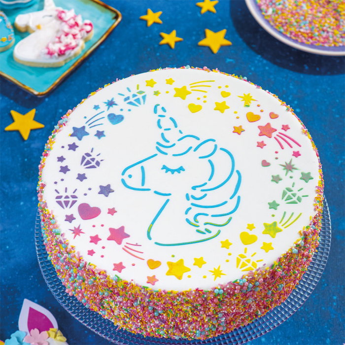 Sablon Plastic Decor Top, Model Unicorn, Ø 25 cm [2]
