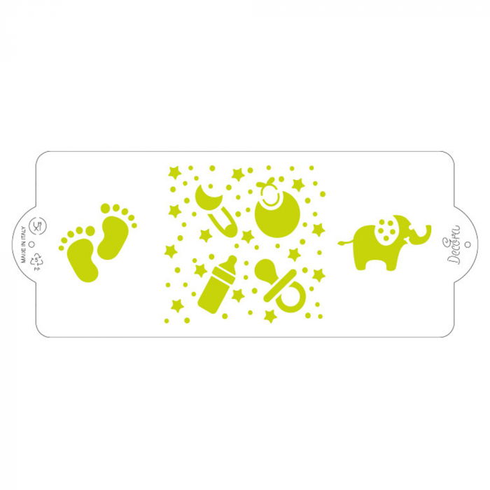 Sablon Plastic Lateral Decor Bebe, 25 x 10 cm [4]