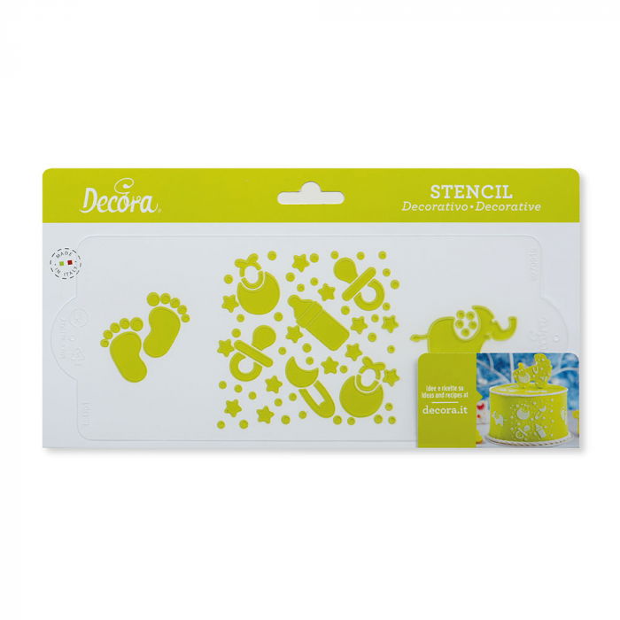 Sablon Plastic Lateral Decor Bebe, 25 x 10 cm [1]