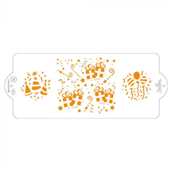 Sablon Plastic Lateral Decor Carnaval / Party, 25 x 10 cm [4]