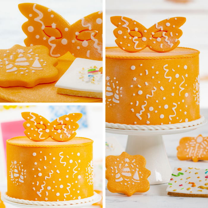 Sablon Plastic Lateral Decor Carnaval / Party, 25 x 10 cm [2]