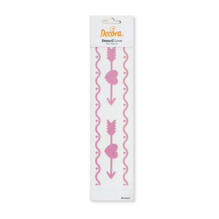 Sablon Plastic Lateral Decor Love, 30 x 7 cm [3]
