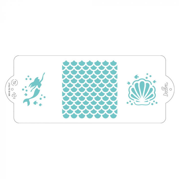 Sablon Plastic Lateral Decor Marin - Sirena, 25 x 10 cm [1]