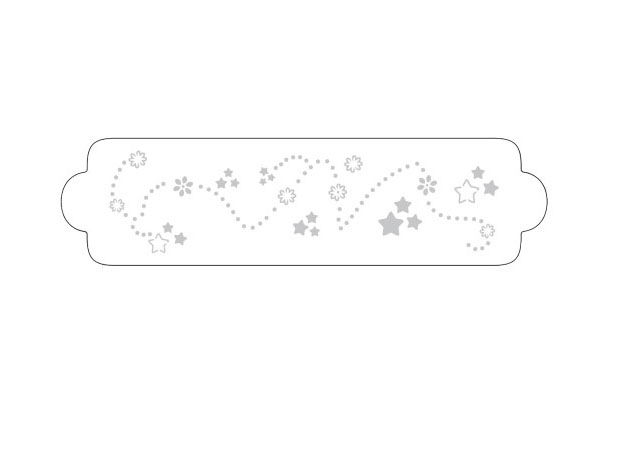 Sablon Plastic Lateral Decor Stelute, 34 x 9 cm [1]