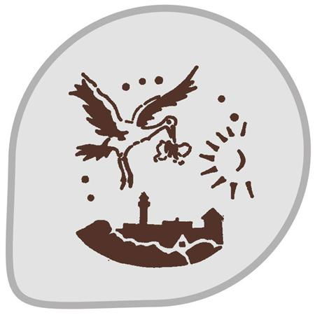 Sablon Plastic Rotund Decor Barza Ø 26 cm [1]