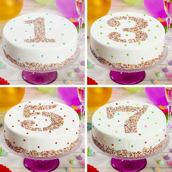 Sablon Plastic Rotund Decor Cifra 3, Ø 25 cm [4]