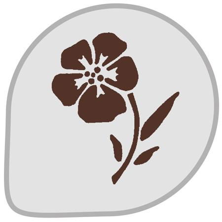 Sablon Plastic Rotund Decor Floare 2 Ø 26 cm [1]