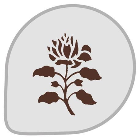 Sablon Plastic Rotund Decor Floare 3 Ø 26 cm [1]