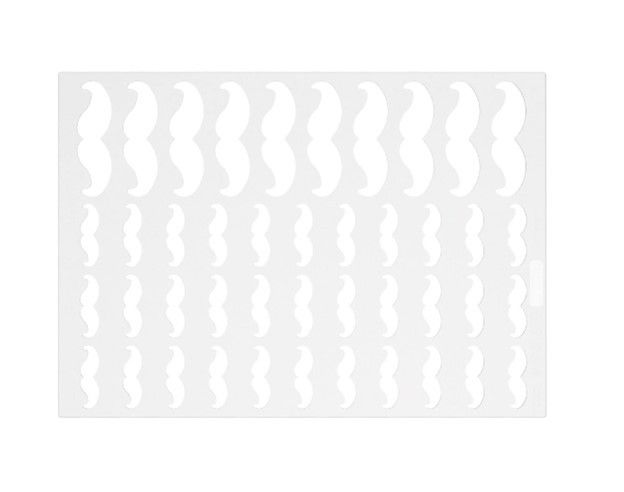 Sablon Silicon Mustata 2 Modele - 43 decoruri 7 x H 2.1, 3.8 x H 1.2 cm [2]