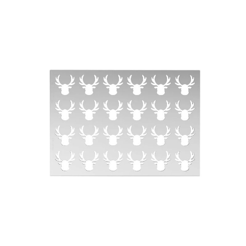 Sablon Silicon Rudolph - 24 decoruri 4 x 4 x H 0.2 cm [2]