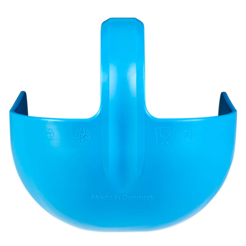 Scafa cu Baza Rotunjita 2 Litri, Material Plastic Albastru, L 27 cm [6]