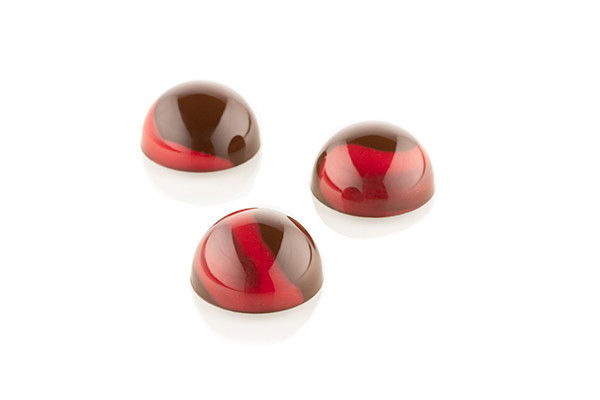 Semisfere Ciocolata Ø 3.1 x H 1.6 cm - Kit Matrita Policarbonat + silicon, 24 cavitati (CH013) [4]