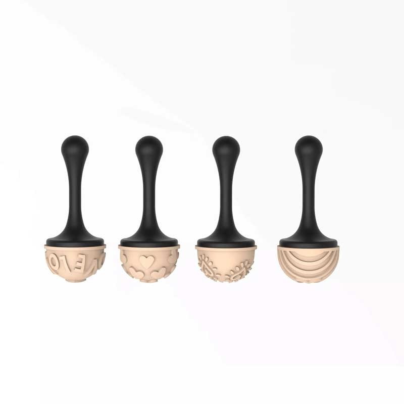 Semisfere Ciocolata Ø 3.1 x H 1.9 - Kit Matrita Titan 24 cavitati + 4 Stampile Décor Model Inimi [3]