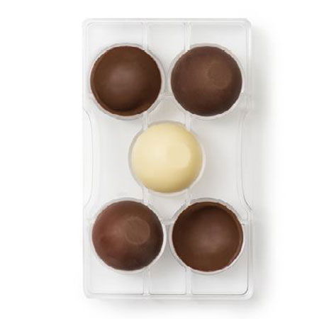 Semisfere Cu Baza Ø 5 cm - Matrita Policarbonat, 5 cavitati [1]