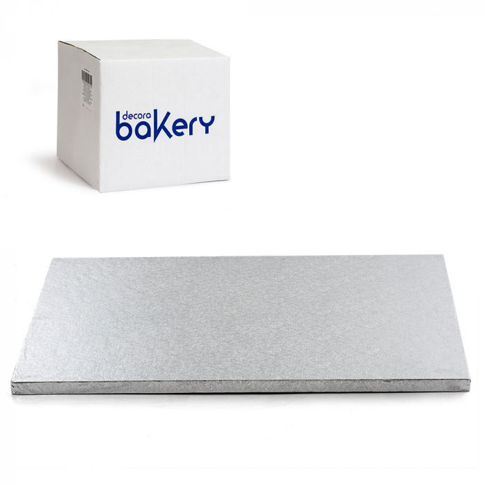 Set 10 Platouri Tort Dreptunghiulare Argintii, 70 x 50 x H 1.2 cm [1]