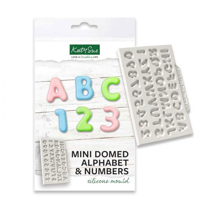 Set 2 Mulaje Silicon Alfabet si Cifre Mignon, Stil Bombat, 1.2 x 1.5 cm [1]