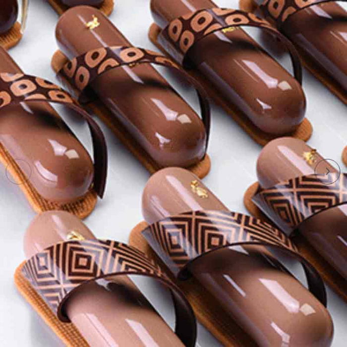 Set 24 Folii Transfer Ciocolata 2 modele Maro 30 x 40 cm [3]