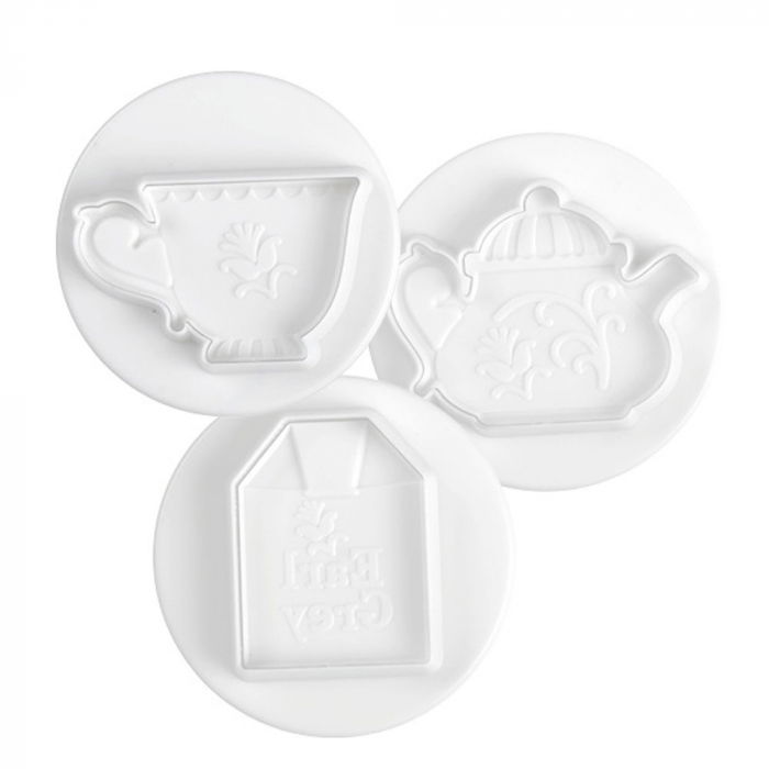 Tea Time - Decupatoare Plastic cu Extractor Ø 6 cm, Set 3 Buc [1]