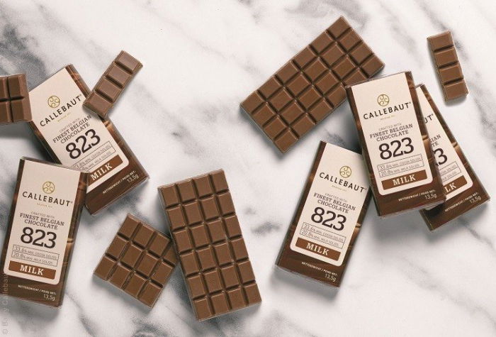 Mini Tablete Ciocolata cu Lapte Napolitans NAP 823, set 75 buc, Callebaut [1]