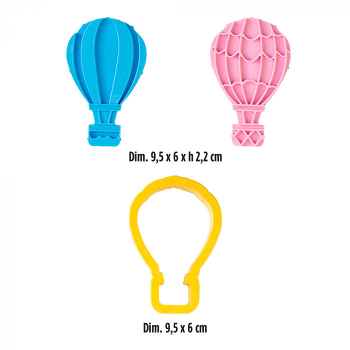 Set Decupator Balon Aer Cald + marcaje silicon 9.5 x 6 x H 2.2 cm [2]
