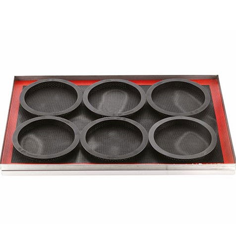 Set Tarte Ø 15 cm, 2 Rame Microforate + Forma Silicon 2 cavitati [7]