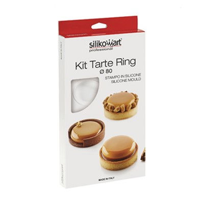 Set Tarte Ø 8 cm, 6 Rame Microforate + Forma Silicon 6 cavitati [1]
