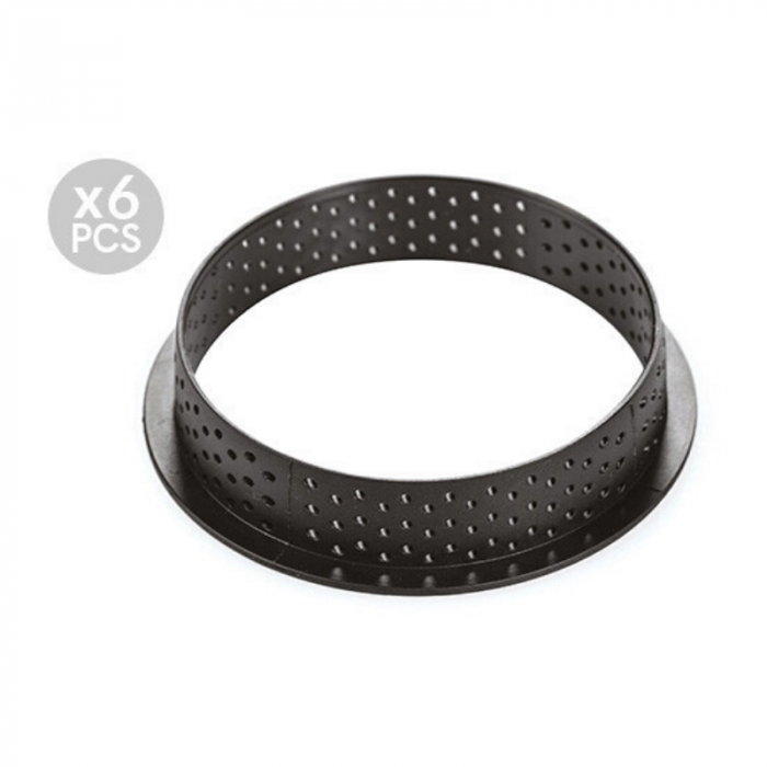 Set Tarte Ø 8 cm Paradis, 6 Rame Microforate + Forma Silicon 6 cavitati [5]