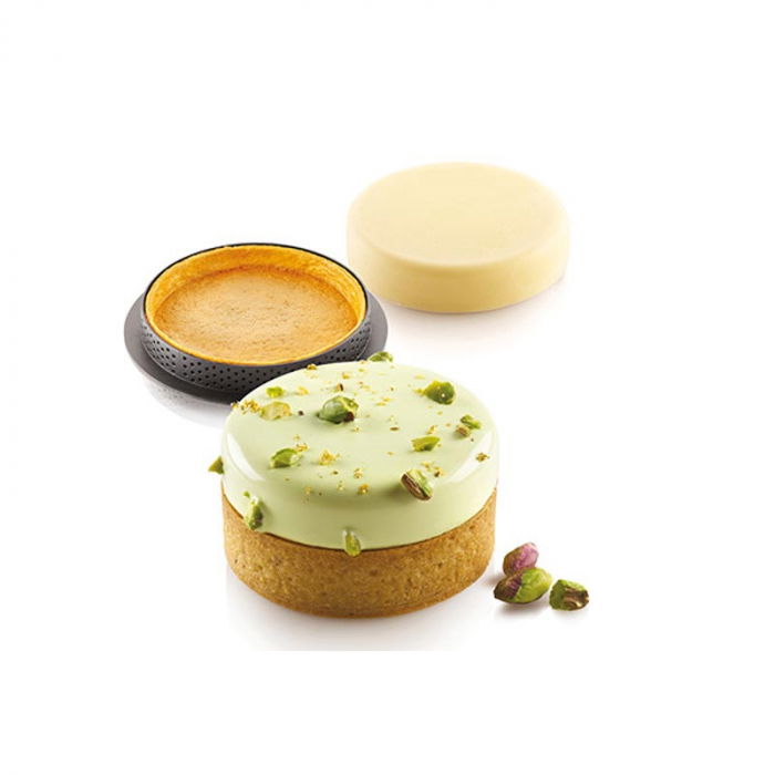 Set Tarte Ø 7 cm Klassik, 6 rame Microforate + Forma Silicon 6 cavitati [2]